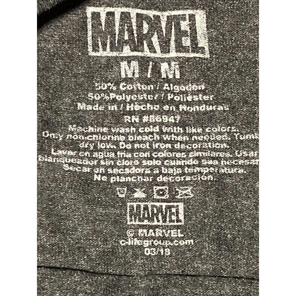 Marvel Comics The Black Panther Grey T-shirt Men’s Size M - Picture 5 of 7